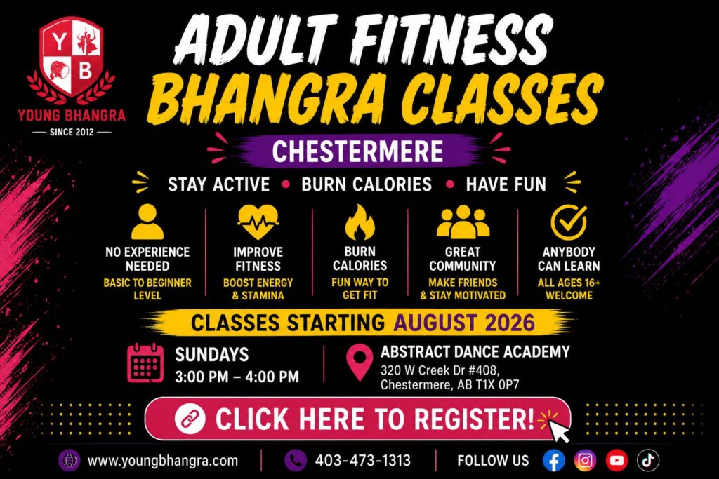 Adult Fitness Bhangra Classes in Chestermere